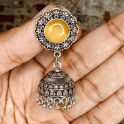 Oxidized jimikki with stud